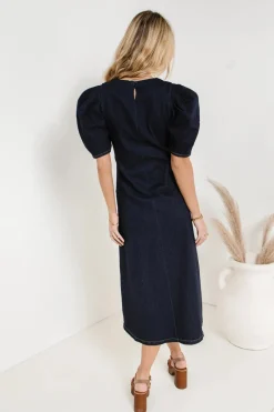 Bohme Campbell Dress in Dark Wash