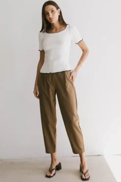 Bohme Carly Lettuce Edge Tee in