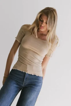 Bohme Carly Lettuce Edge Tee in