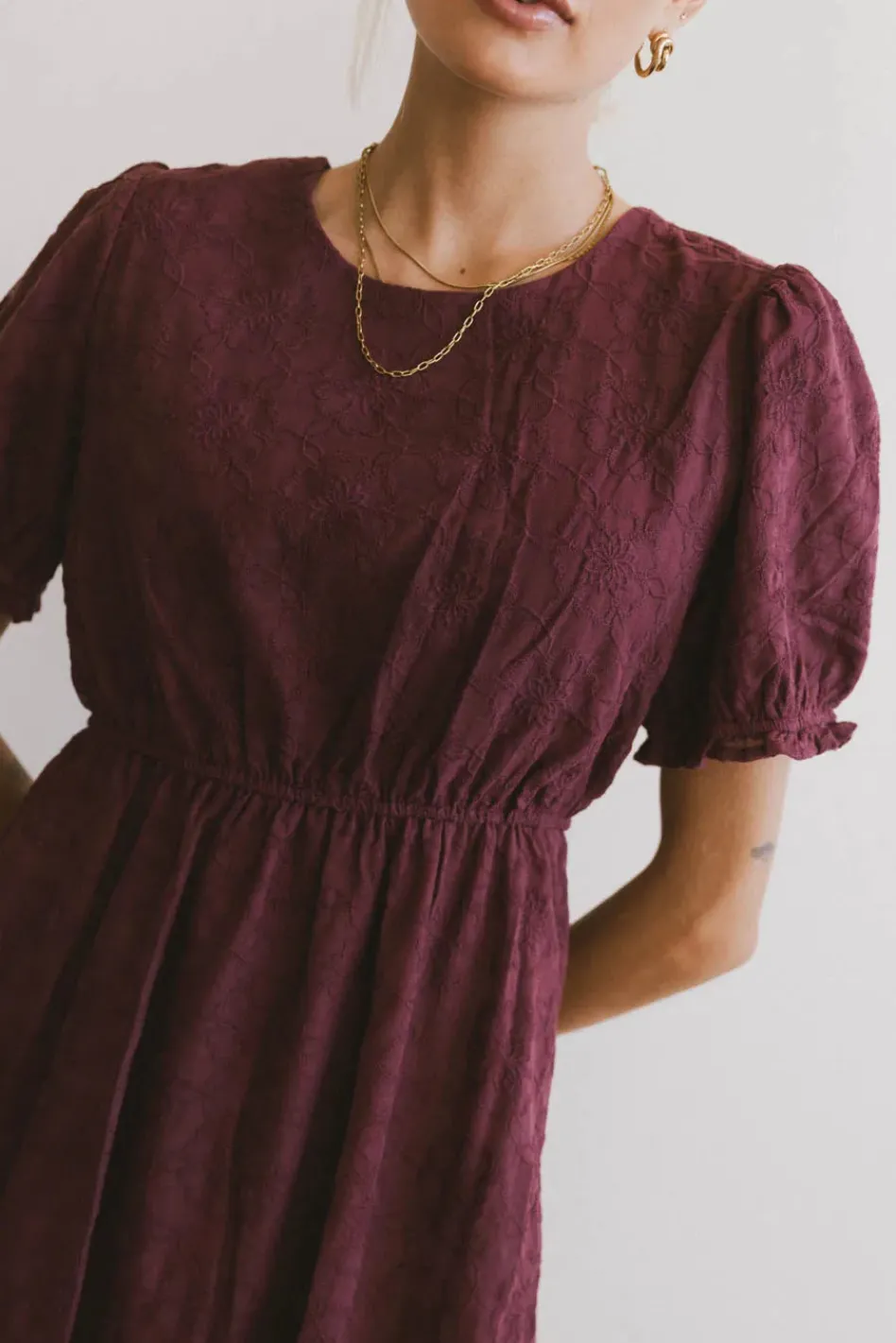 Bohme Cecy Embroidered Midi Dress in