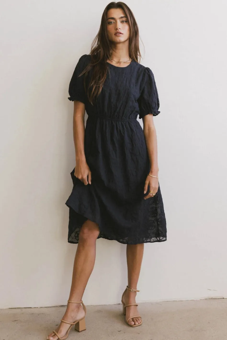 Bohme Cecy Embroidered Midi Dress in