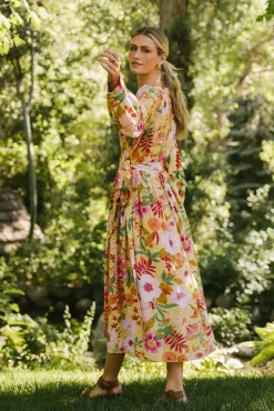 Bohme Celine Floral Wrap Dress