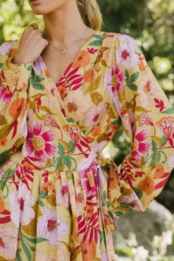 Bohme Celine Floral Wrap Dress