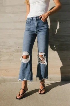 Bohme Charlie Distressed Jeans in Medium Wash - FINAL SALE