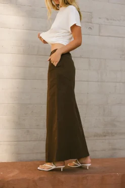 Bohme Charlotte Denim Maxi Skirt