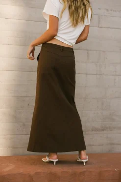 Bohme Charlotte Denim Maxi Skirt