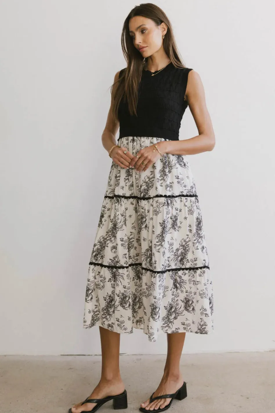 Bohme Cherney Tiered Floral Dress in