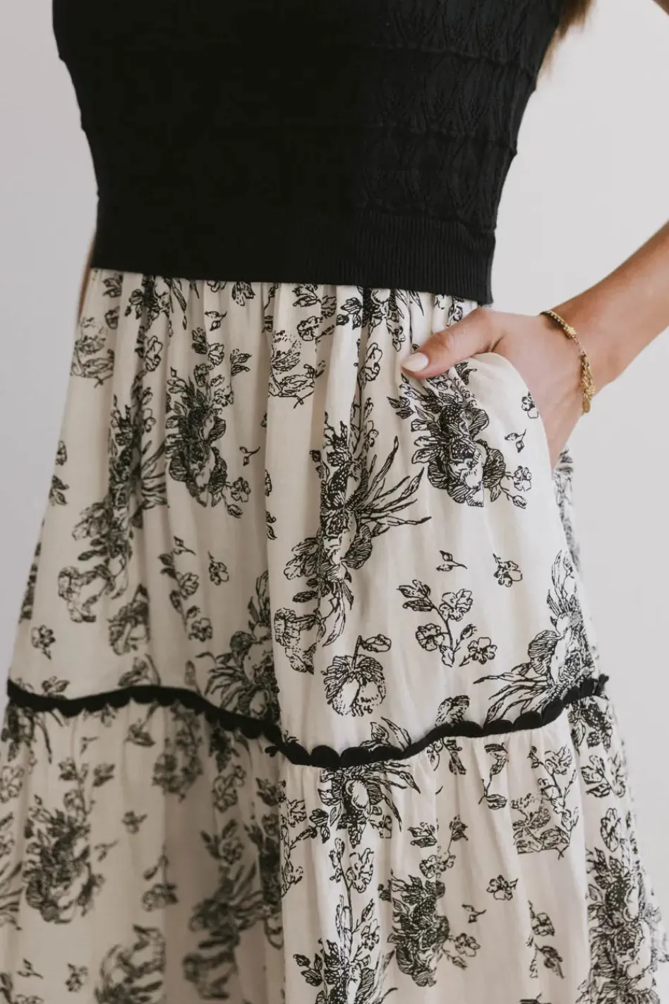 Bohme Cherney Tiered Floral Dress in
