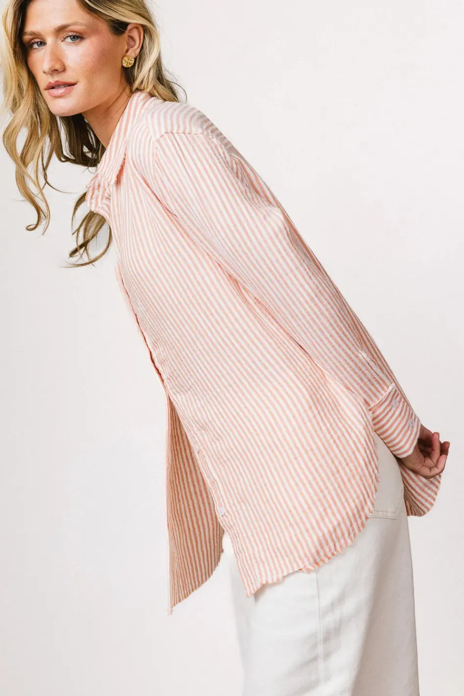Bohme Clementine Striped Button Up - FINAL SALE