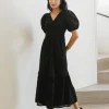 Bohme Cole Eyelet Lace Maxi Dress