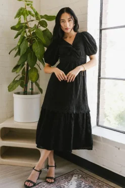 Bohme Cole Eyelet Lace Maxi Dress