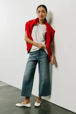 Bohme Colette Wide Leg Jeans in Medium Wash
