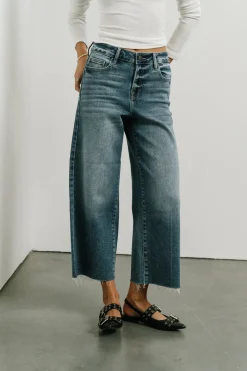 Bohme Colette Wide Leg Jeans in Medium Wash