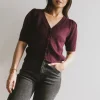 Bohme Colletta Short Sleeve Cardigan in