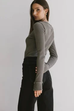 Bohme Conrad Fitted Waffle Tee in