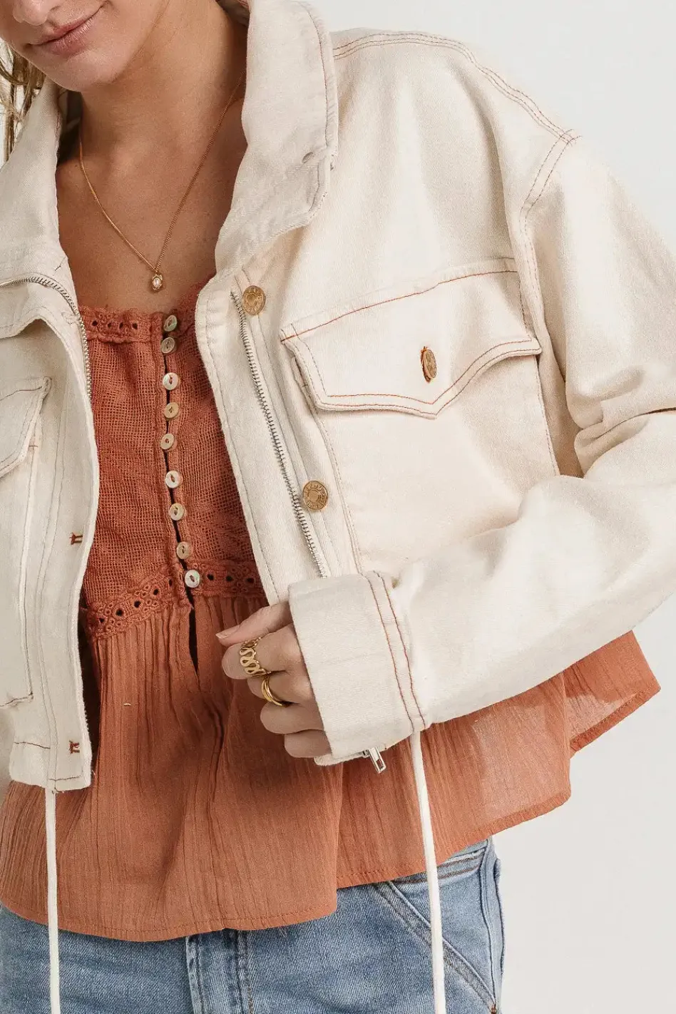 Bohme Cooper Cropped Denim Jacket