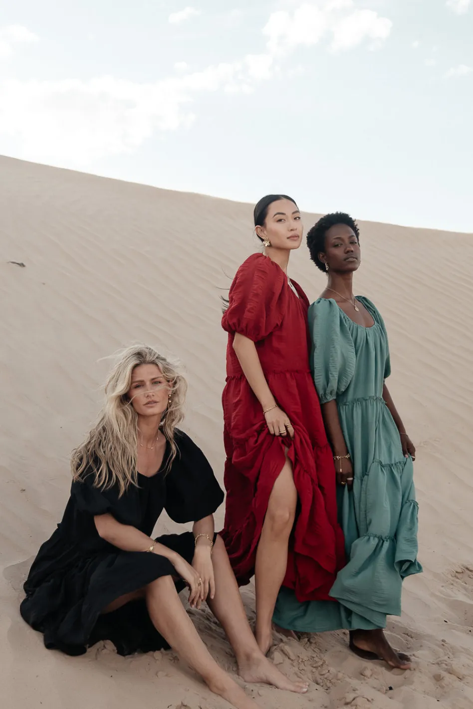 Bohme Corinne Tiered Maxi Dress in - FINAL SALE