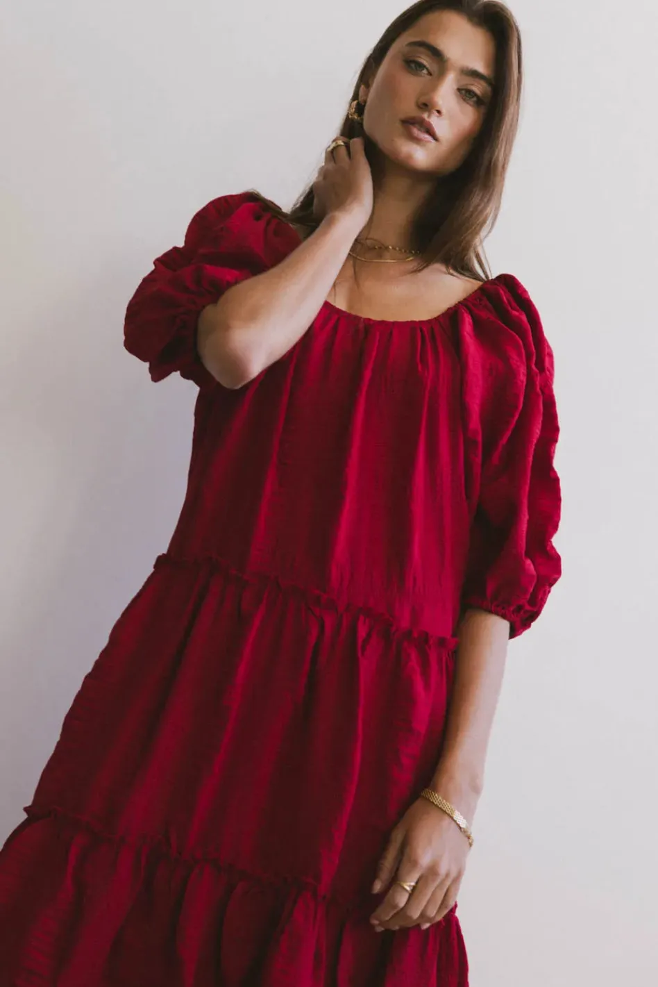 Bohme Corinne Tie Maxi Dress in - FINAL SALE
