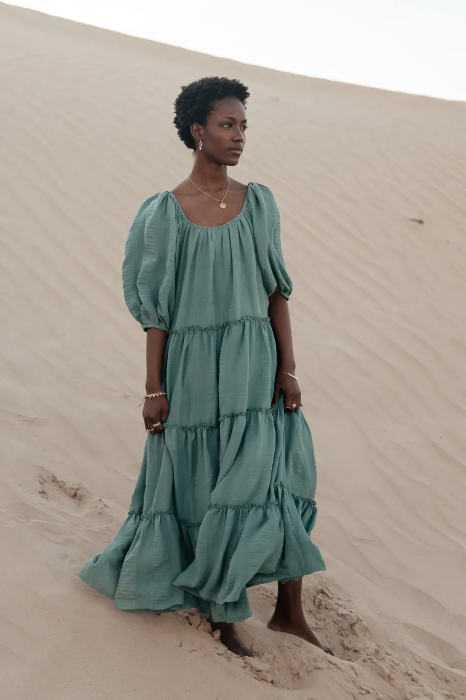 Bohme Corinne Tiered Maxi Dress in - FINAL SALE