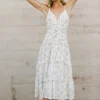 Bohme Cosette Floral Midi Dress