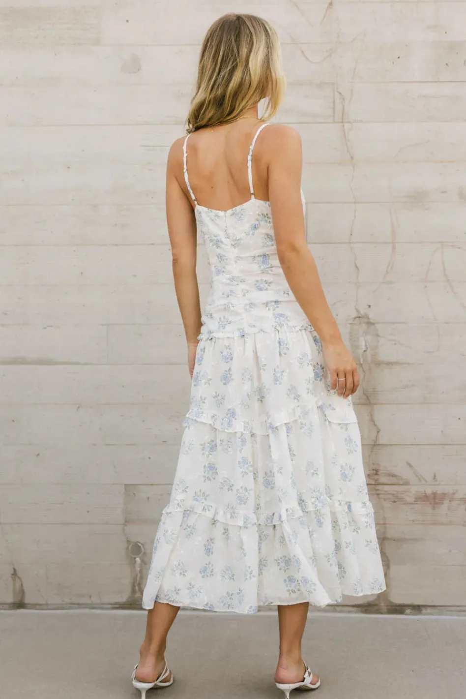Bohme Cosette Floral Midi Dress