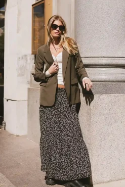 Bohme Crystal Blazer in Olive