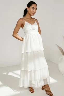 Bohme Dani Midi Dress in Ivory - FINAL SALE