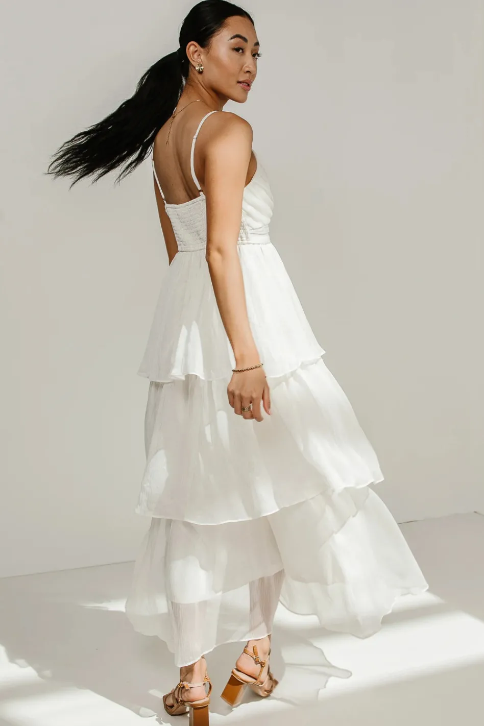 Bohme Dani Midi Dress in Ivory - FINAL SALE