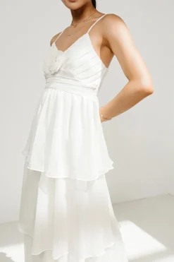 Bohme Dani Midi Dress in Ivory - FINAL SALE