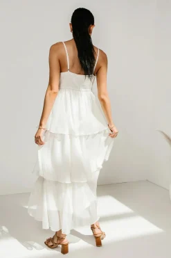 Bohme Dani Midi Dress in Ivory - FINAL SALE