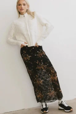 Bohme Davina Floral Lace Skirt