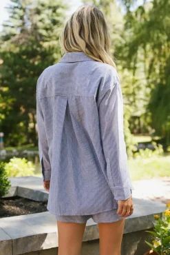 Bohme Delta Striped Button Up