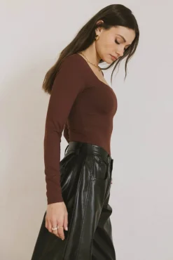Bohme Demi Square Neck Bodysuit in
