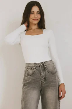Bohme Demi Square Neck Bodysuit in
