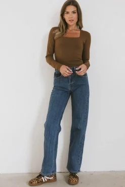 Bohme Demi Square Neck Bodysuit in