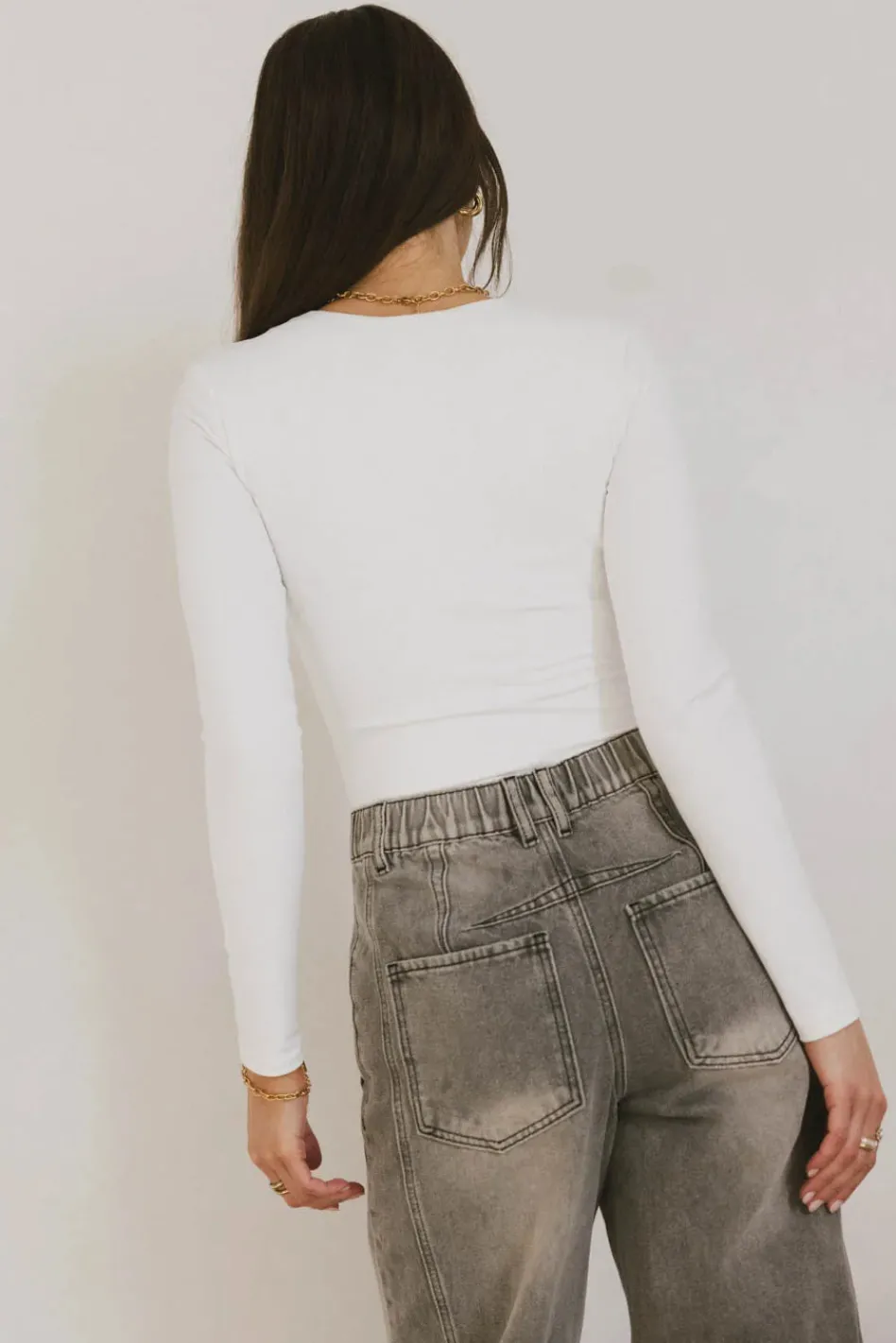 Bohme Demi Square Neck Bodysuit in