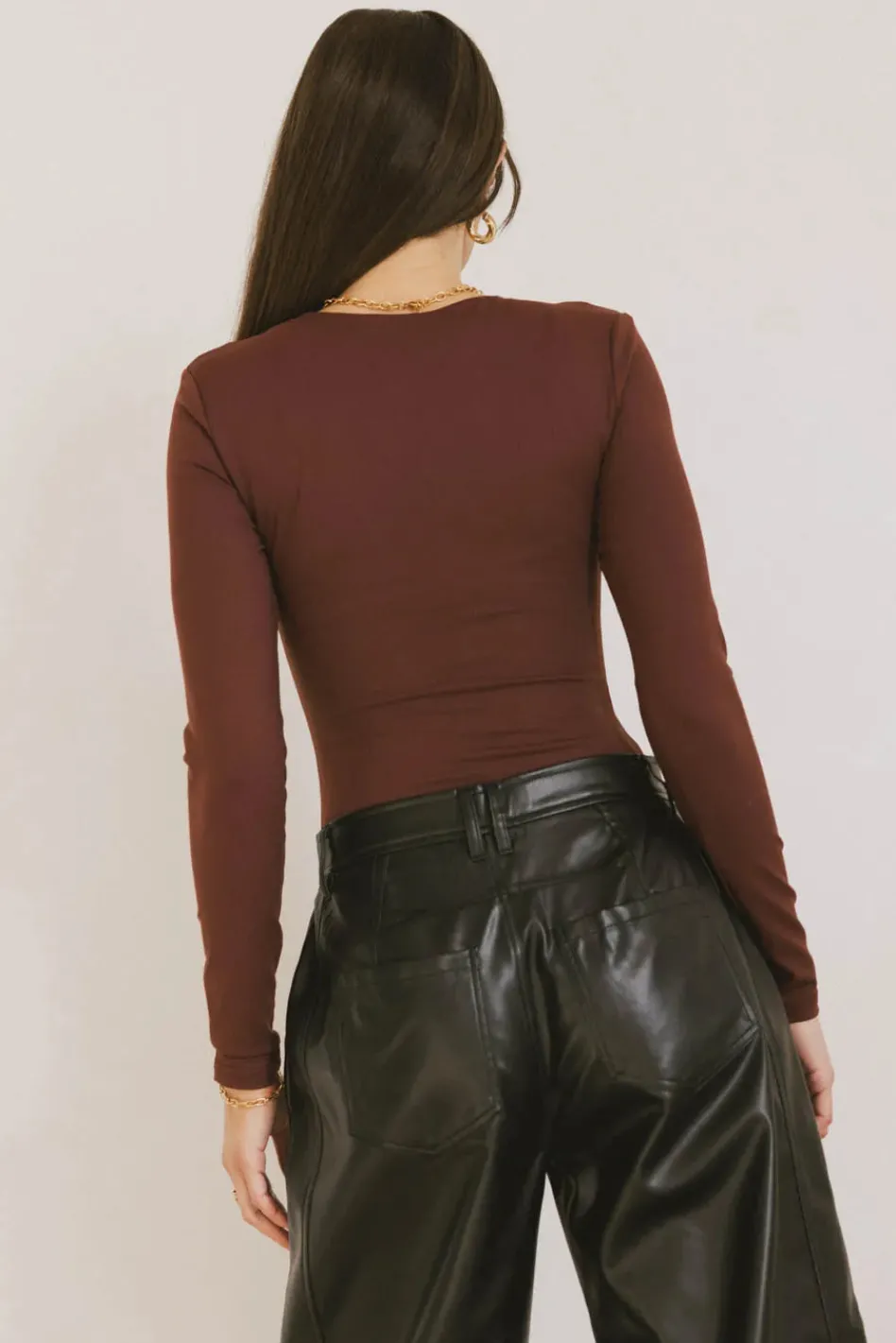 Bohme Demi Square Neck Bodysuit in