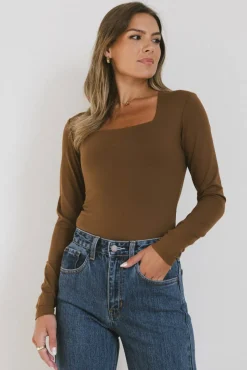 Bohme Demi Square Neck Bodysuit in