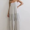 Bohme Demi Striped Midi Dress in