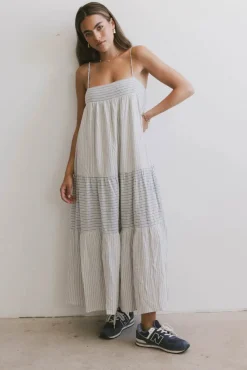 Bohme Demi Striped Midi Dress in