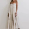 Bohme Demi Striped Midi Dress in