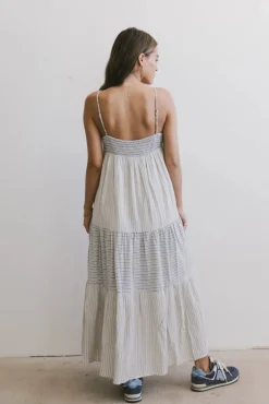 Bohme Demi Striped Midi Dress in