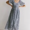 Bohme Devon Eyelet Lace Maxi Dress in