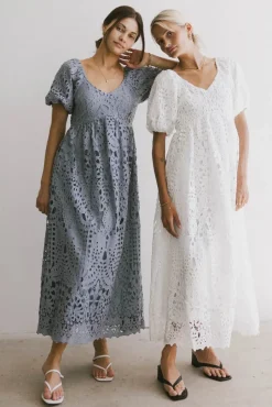 Bohme Devon Eyelet Lace Maxi Dress in