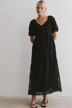 Bohme Devon Eyelet Lace Maxi Dress in