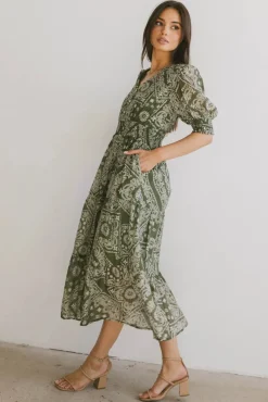 Bohme Dia Paisley Midi Dress