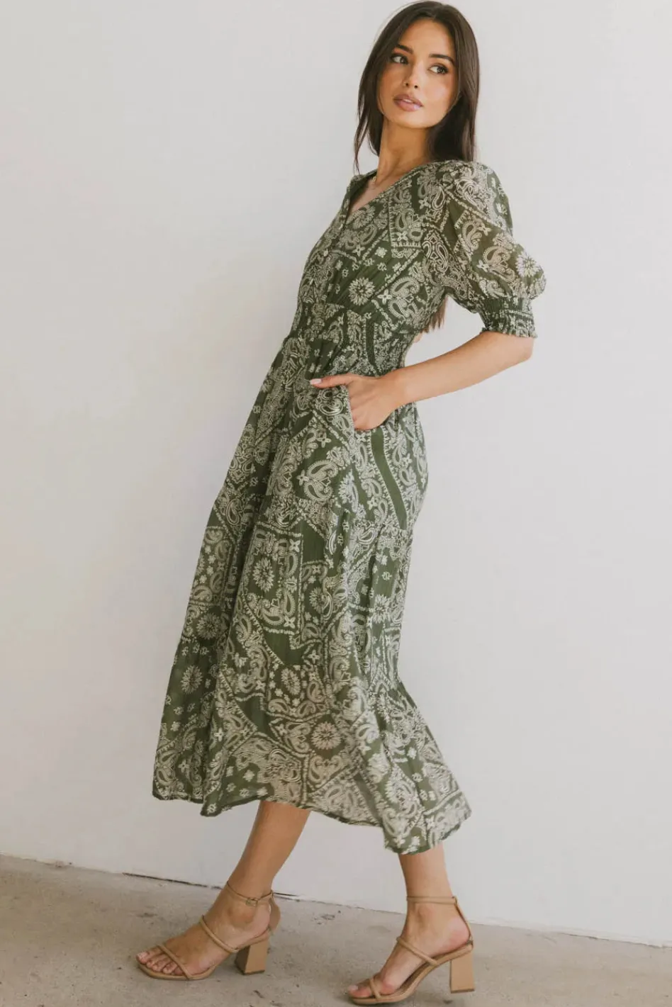 Bohme Dia Paisley Midi Dress