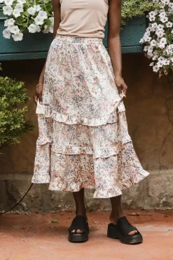 Bohme Dimitria Floral Midi Skirt in