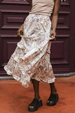 Bohme Dimitria Floral Midi Skirt in