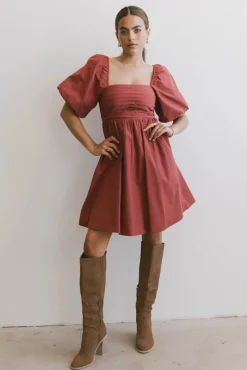 Bohme Dinah Pleated Mini Dress in